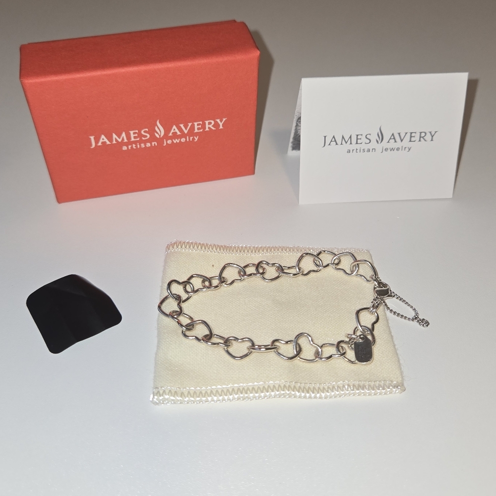 James Avery Connected Hearts Charm Bracelet